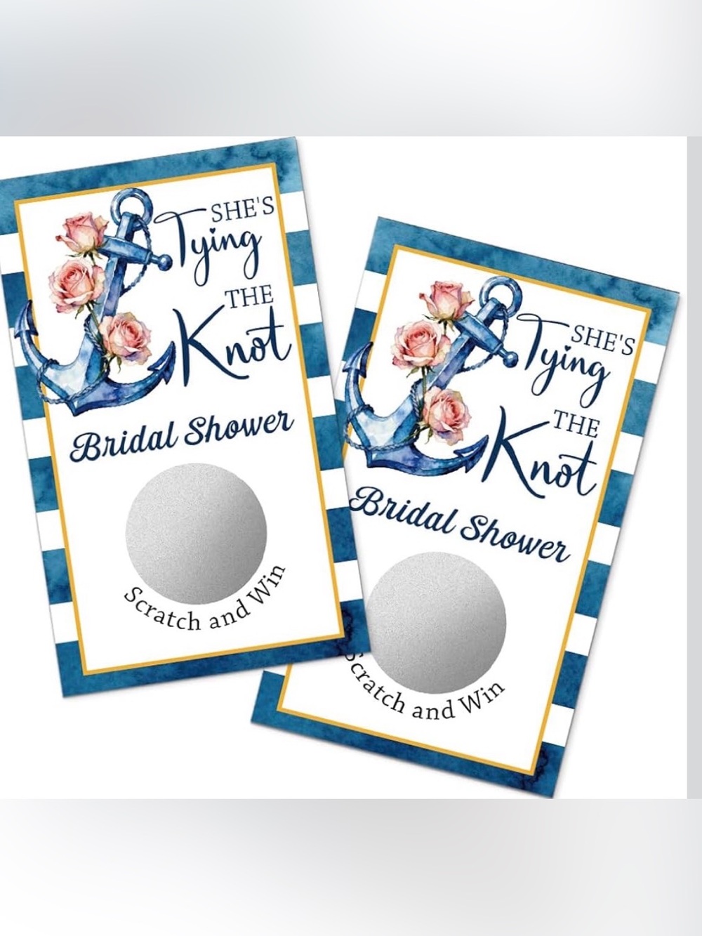 🐟Bridal Shower scratch off cards